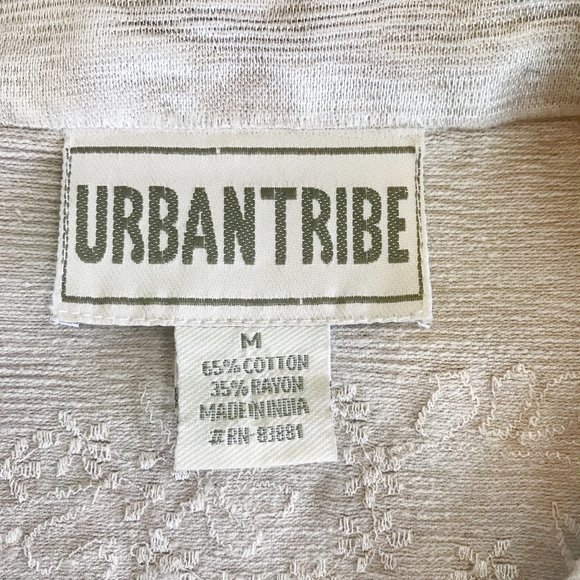❌SOLD❌ Urban Tribe | Cream Boho Southwest Design Jacket M - Picture 4 of 10